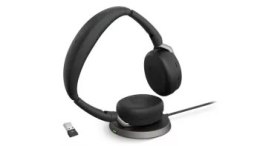 Słuchawki - Słuchawki bezprzewodowe Jabra Evolve 2 65 Flex USB-A MS Stereo Wireless Charging Pad - 26699-999-989 Jabra