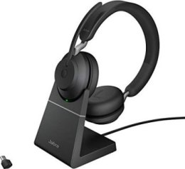 Słuchawki - Słuchawki bezprzewodowe Jabra Evolve 2 65 UC Stereo Stand Black - 26599-989-889 Jabra