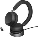 Słuchawki - Słuchawki bezprzewodowe Jabra Evolve 2 75 USB-A MS Stereo Stand Black - 27599-999-989 Jabra