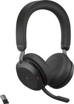 Słuchawki - Słuchawki bezprzewodowe Jabra Evolve 2 75 USB-A MS Stereo Stand Black - 27599-999-989 Jabra