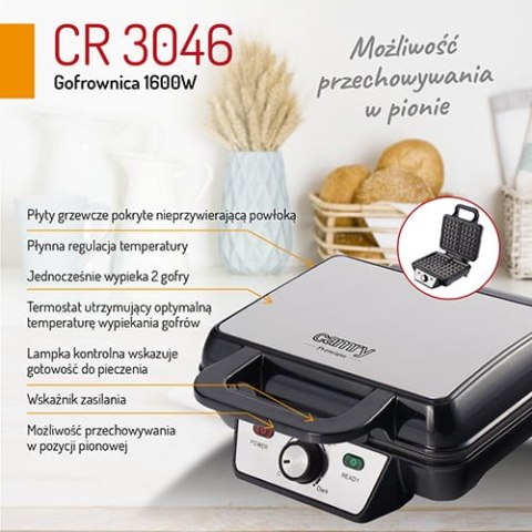 Gofrownica 1600W CAMRY CR 3046 Gofrownica 1600W CAMRY CR 3046