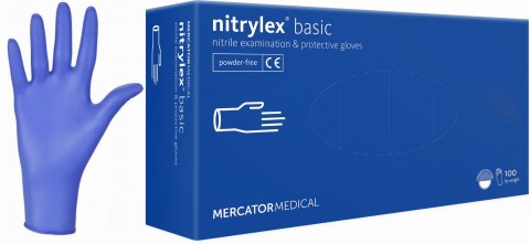 Rękawice Nitrylowe 100 szt. Nitrylex Basic Dark Blue - 10 kpl. (XL 9-10) Rękawice Nitrylowe 100 szt. Nitrylex Basic Dark Blue - 10 kpl. (XL 9-10)