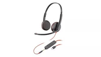 Słuchawki przewodowe HP Poly Blackwire 3225 Stereo USB-C + Adapter USB-C/A -8X229AA Poly Słuchawki przewodowe HP Poly Blackwire 3225 Stereo USB-C + Adapter USB-C/A -8X229AA Poly
