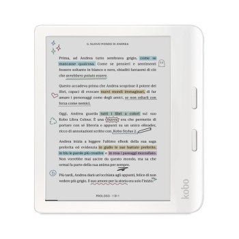 Ebook Kobo Libra Colour 7 E-Ink Kaleido 3 32GB WI-FI White KOBO Ebook Kobo Libra Colour 7 E-Ink Kaleido 3 32GB WI-FI White KOBO