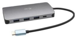 Replikator - i-tec USB-C Metal Nano Docking Station HDMI VGA LAN Audio Czytnik kart Power Delivery 100 W + Universal Charger 100 I-Tec