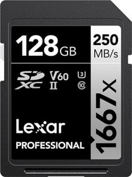 Lexar SDXC 128GB Professional 1667x UHS-II U3 Lexar Lexar SDXC 128GB Professional 1667x UHS-II U3 Lexar