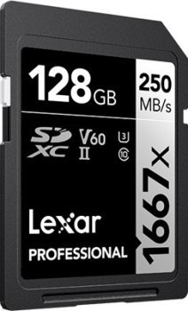 Lexar SDXC 128GB Professional 1667x UHS-II U3 Lexar
