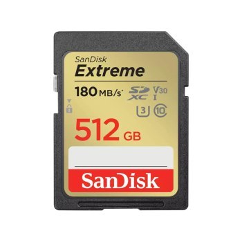 SanDisk SDXC 512GB Extreme UHS-I U3 V30 180/130 MB/s SanDisk SanDisk SDXC 512GB Extreme UHS-I U3 V30 180/130 MB/s SanDisk