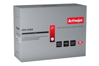 Toner Activejet ATH-55NX (zamiennik HP 55X CE255X Canon CRG-724H; Supreme; 12500 stron; czarny) Activejet Toner Activejet ATH-55NX (zamiennik HP 55X CE255X Canon CRG-724H; Supreme; 12500 stron; czarny) Activejet
