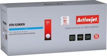 Toner Activejet ATK-5280CN (zamiennik Kyocera TK-5280C; Supreme; 11000; niebieski) Activejet Toner Activejet ATK-5280CN (zamiennik Kyocera TK-5280C; Supreme; 11000; niebieski) Activejet