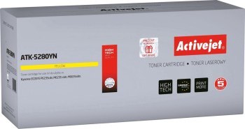 Toner Activejet ATK-5280YN (zamiennik Kyocera TK-5280Y; Supreme; 11000; żółty) Activejet Toner Activejet ATK-5280YN (zamiennik Kyocera TK-5280Y; Supreme; 11000; żółty) Activejet