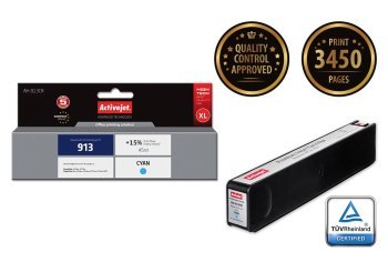Tusz Activejet AH-913CR (zamiennik HP 913 F6T77AE; Premium; 45 ml; niebieski) Activejet Tusz Activejet AH-913CR (zamiennik HP 913 F6T77AE; Premium; 45 ml; niebieski) Activejet