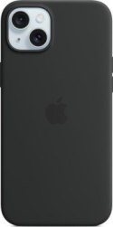 Apple iPhone 15 Plus Silicone Case with MagSafe black Apple