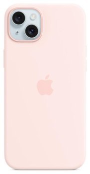 Apple iPhone 15 Plus Silicone Case with MagSafe light pink Apple
