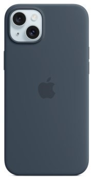 Apple iPhone 15 Plus Silicone Case with MagSafe storm blue Apple