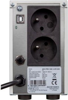 Zasilacz UPS - Ever Eco Pro 1200 AVR CDS Ever Zasilacz UPS - Ever Eco Pro 1200 AVR CDS Ever