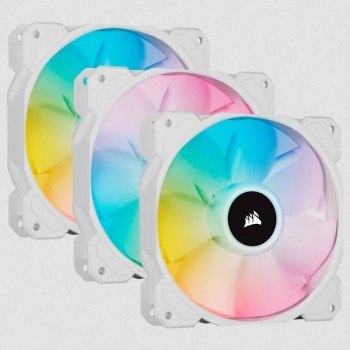 CORSAIR Fan SP120 RGB ELITE 120mm 3-Pack White Corsair CORSAIR Fan SP120 RGB ELITE 120mm 3-Pack White Corsair