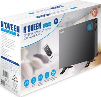 Grzejnik Konwektorowy Noveen CH7100 LCD Smart Black N'OVEEN Grzejnik Konwektorowy Noveen CH7100 LCD Smart Black N'OVEEN