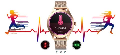 Damski SMARTWATCH G.Rossi SW014G-2 Różowe złoto G.Rossi Damski SMARTWATCH G.Rossi SW014G-2 Różowe złoto G.Rossi