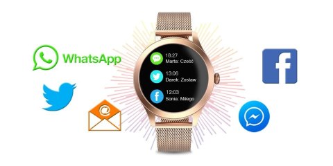 Damski SMARTWATCH G.Rossi SW014G-2 Różowe złoto G.Rossi Damski SMARTWATCH G.Rossi SW014G-2 Różowe złoto G.Rossi