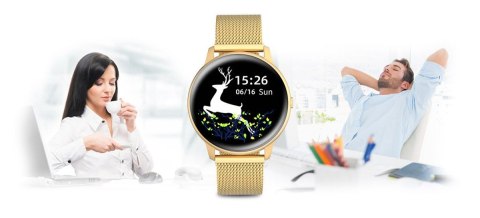 Damski SMARTWATCH G.Rossi SW015-5 Złoty G.Rossi Damski SMARTWATCH G.Rossi SW015-5 Złoty G.Rossi