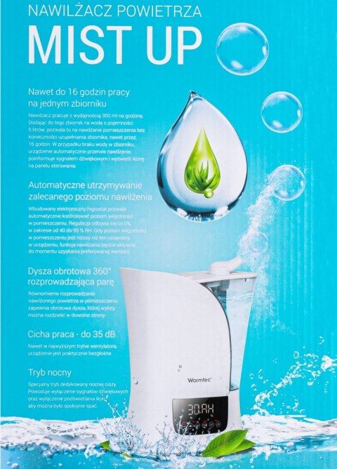 Nawilżacz powietrza Warmtec Mist Up Nawilżacz powietrza Warmtec Mist Up