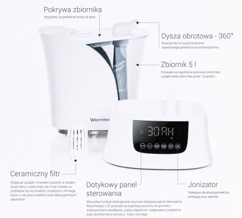 Nawilżacz powietrza Warmtec Mist Up Nawilżacz powietrza Warmtec Mist Up