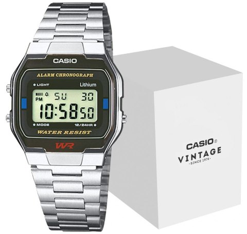 Zegarek CASIO A163WA-1QES Unisex + BOX CASIO Zegarek CASIO A163WA-1QES Unisex + BOX CASIO