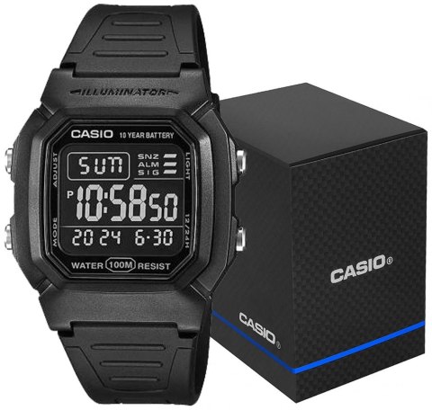 Zegarek CASIO W-800H-1BVES + BOX CASIO Zegarek CASIO W-800H-1BVES + BOX CASIO