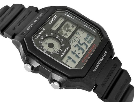 Zegarek Męski CASIO AE-1200WH-1AVEF CASIO Zegarek Męski CASIO AE-1200WH-1AVEF CASIO