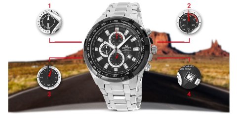 Zegarek Męski CASIO EDIFICE EF-539D-1AV CASIO Zegarek Męski CASIO EDIFICE EF-539D-1AV CASIO