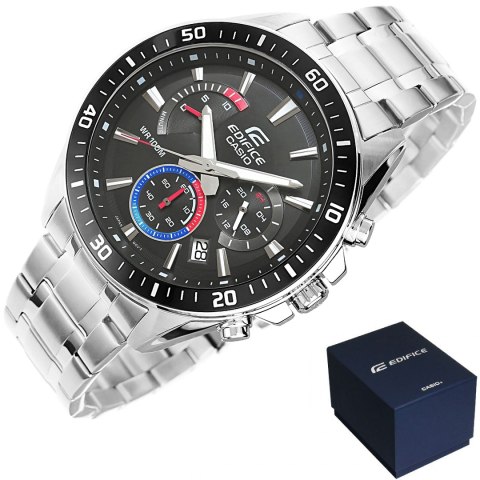 Zegarek Męski CASIO EDIFICE EFR-552D-1A3 + BOX CASIO Zegarek Męski CASIO EDIFICE EFR-552D-1A3 + BOX CASIO