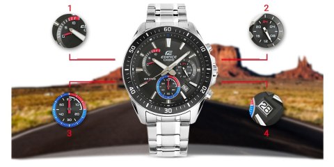 Zegarek Męski CASIO EDIFICE EFR-552D-1A3 + BOX CASIO Zegarek Męski CASIO EDIFICE EFR-552D-1A3 + BOX CASIO
