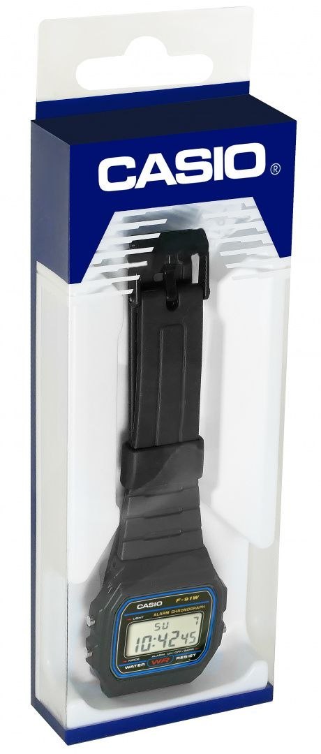 Zegarek Męski CASIO F-91W-1YER CASIO Zegarek Męski CASIO F-91W-1YER CASIO