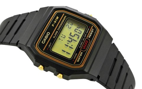 Zegarek Męski CASIO F-91WG-9QDF CASIO Zegarek Męski CASIO F-91WG-9QDF CASIO