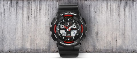 Zegarek Męski CASIO G-SHOCK GA-100-1A4ER 20 Bar Do Nurkowania+ BOX CASIO Zegarek Męski CASIO G-SHOCK GA-100-1A4ER 20 Bar Do Nurkowania+ BOX CASIO