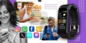 Smartband Giewont Fit&GO Duo GW200-3 - Black + Pasek Flora Violet Giewont
