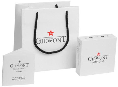 Smartband Giewont Fit&GO Duo GW200-3 - Black + Pasek Flora Violet Giewont Smartband Giewont Fit&GO Duo GW200-3 - Black + Pasek Flora Violet Giewont