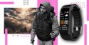 Smartband Giewont Fit&GO Duo GW200-4 - Black + Pasek Think Pink Giewont