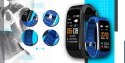 Smartband Giewont Fit&GO Duo GW200-7 - Black + Pasek Sky Blue Giewont