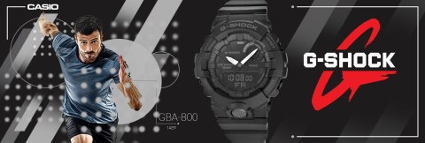 Zegarek Męski CASIO G-SHOCK GBA-800-1AER 20 Bar Do nurkowania + BOX CASIO Zegarek Męski CASIO G-SHOCK GBA-800-1AER 20 Bar Do nurkowania + BOX CASIO