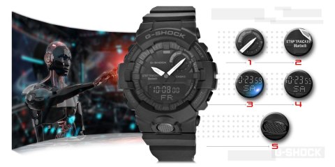 Zegarek Męski CASIO G-SHOCK GBA-800-1AER 20 Bar Do nurkowania + BOX CASIO Zegarek Męski CASIO G-SHOCK GBA-800-1AER 20 Bar Do nurkowania + BOX CASIO