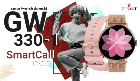 Smartwatch Giewont Supernova SmartCall GW330-1 Rose Gold Shine/Powder Pink Giewont Smartwatch Giewont Supernova SmartCall GW330-1 Rose Gold Shine/Powder Pink Giewont