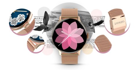 Smartwatch Giewont Supernova SmartCall GW330-1 Rose Gold Shine/Powder Pink Giewont Smartwatch Giewont Supernova SmartCall GW330-1 Rose Gold Shine/Powder Pink Giewont