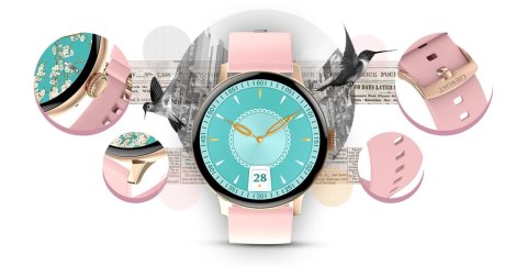 Smartwatch Giewont Supernova SmartCall GW330-1 Rose Gold Shine/Powder Pink Giewont Smartwatch Giewont Supernova SmartCall GW330-1 Rose Gold Shine/Powder Pink Giewont