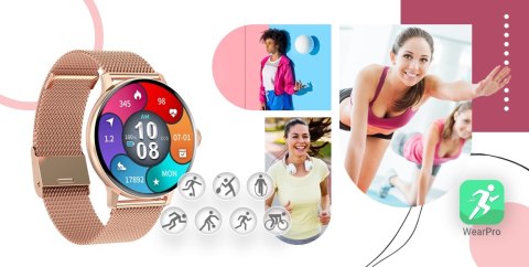 Smartwatch Giewont Supernova SmartCall GW330-1 Rose Gold Shine/Powder Pink Giewont Smartwatch Giewont Supernova SmartCall GW330-1 Rose Gold Shine/Powder Pink Giewont