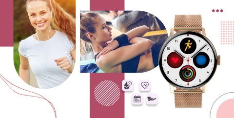 Smartwatch Giewont Supernova SmartCall GW330-1 Rose Gold Shine/Powder Pink Giewont Smartwatch Giewont Supernova SmartCall GW330-1 Rose Gold Shine/Powder Pink Giewont