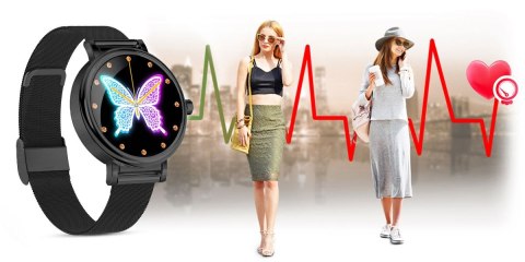 Zegarek Damski RUBICON SMARTWATCH RNBE64-3 BLACK RUBICON Zegarek Damski RUBICON SMARTWATCH RNBE64-3 BLACK RUBICON