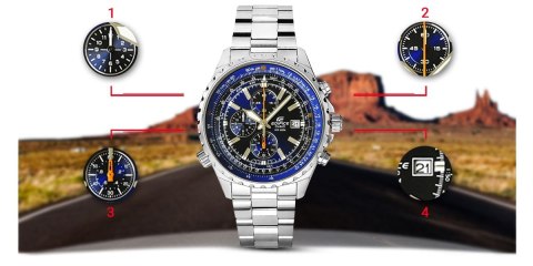 Zegarek Męski CASIO EDIFICE EF-527D-2AVUEF 10 BAR CASIO Zegarek Męski CASIO EDIFICE EF-527D-2AVUEF 10 BAR CASIO