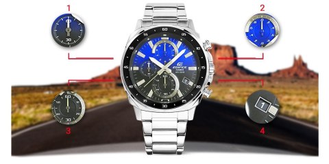 Zegarek Męski CASIO EDIFICE EFV-600D-2AVUEF 10 BAR CASIO Zegarek Męski CASIO EDIFICE EFV-600D-2AVUEF 10 BAR CASIO